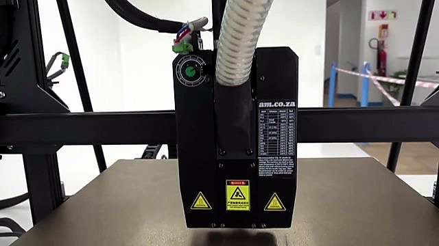 Extruder housing with am.co.za branding (SKU ask)