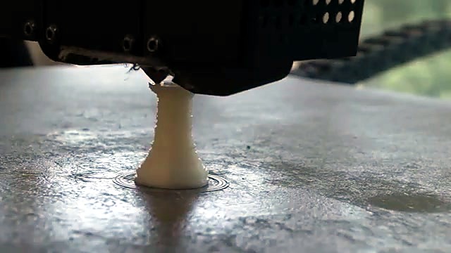 White rook extruding on textured plate (SKU ask)