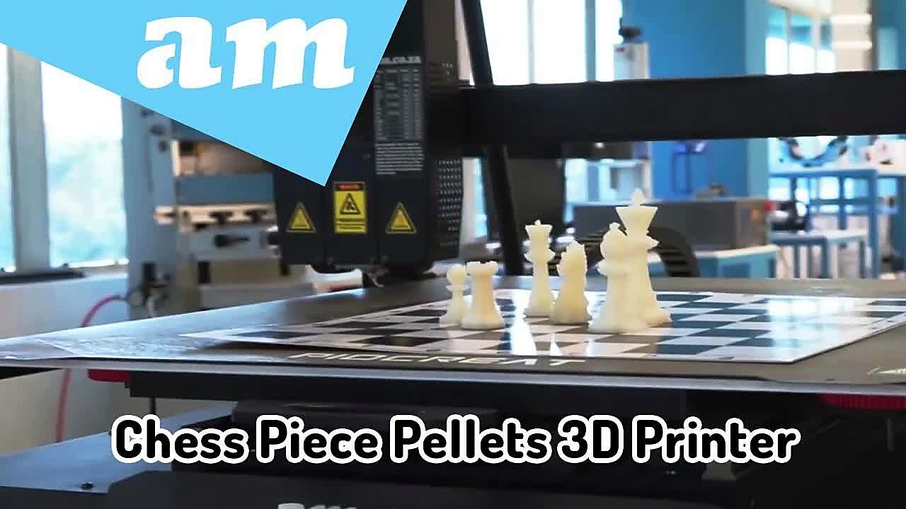Chess pieces array on pellets bed (SKU ask)