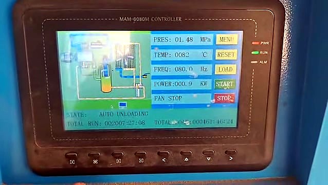 HMI schematic PRES/TEMP AUTO UNLOADING (SKU ask)