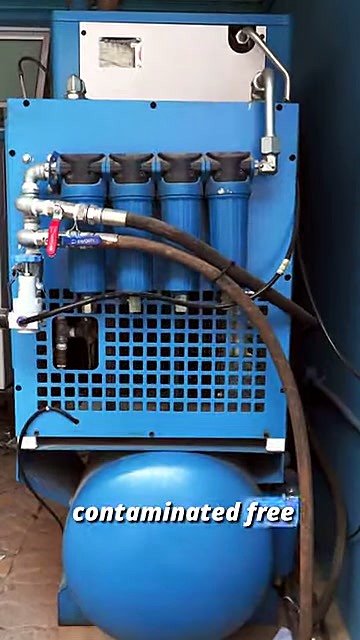 Multi-stage blue filter canisters on air system (SKU ask)
