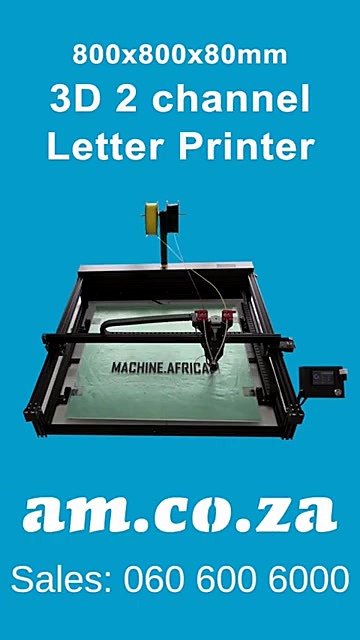 CLEAR 800×800×80 2-channel Letter Printer end-card (SKU ask)