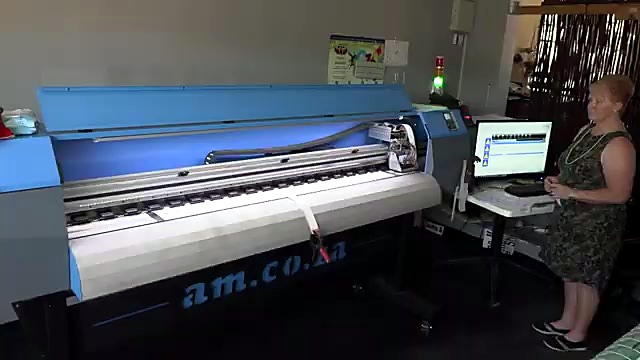 CLEAR am.co.za FastCOLOUR large-format printer with open cover (SKU ask)