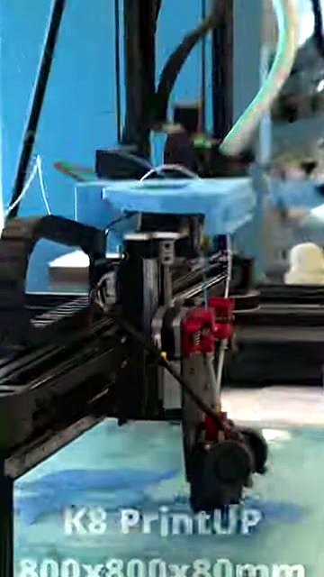 K8 PrintUP 800x800x80mm overlay; print head side view (SKU ask)