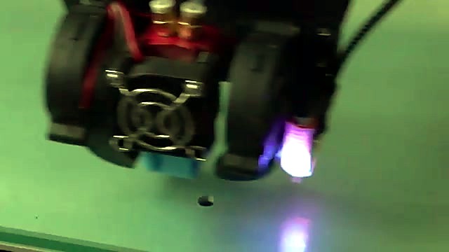 Extruder + purple LED close (SKU ask)