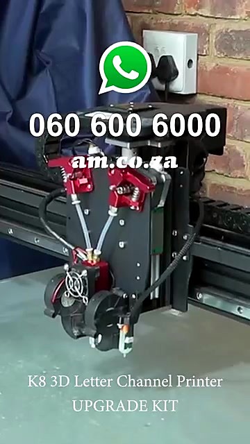 CLEAR K8 UPGRADE KIT overlay + dual red extruder carriage (SKU ask)