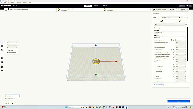 CLEAR Cura K8-PRINTER 800×800×85mm profile (SKU ask)