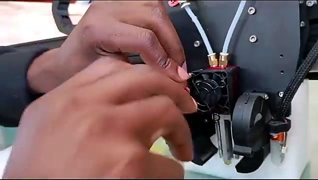 CLEAR red dual-PTFE heat-sink on PrintUP carriage (SKU ask)