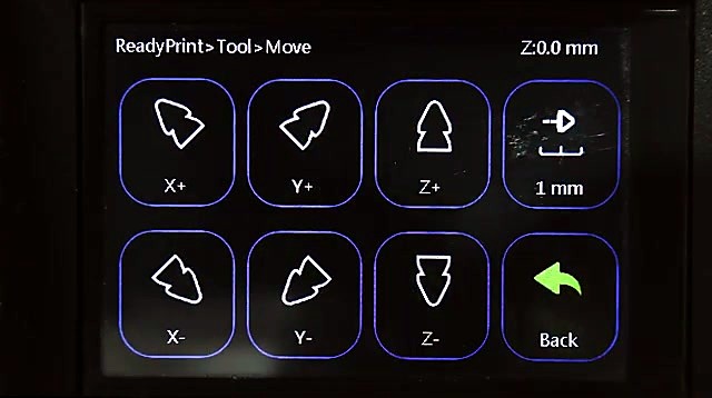 ReadyPrint Move UI with Z:0.0 mm + axis jog (SKU ask)
