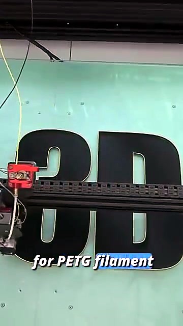 PETG channel lettering 3D print on glass bed (SKU ask)