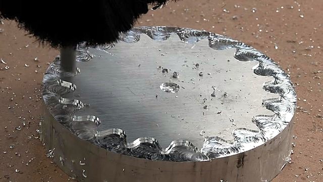 Brush dust hood milling aluminium gear teeth (SKU ask)