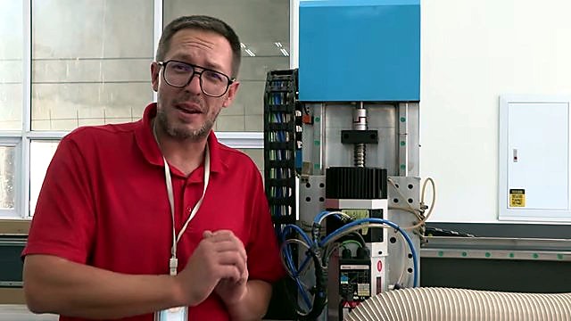 Z-axis spindle + dust hose beside presenter (SKU ask)
