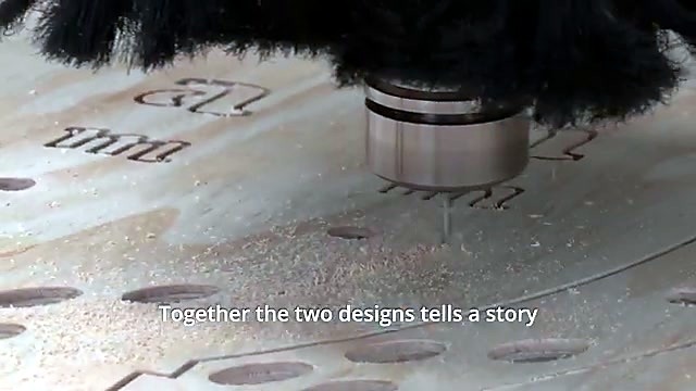 CNC routing am.co.za lettering into wood