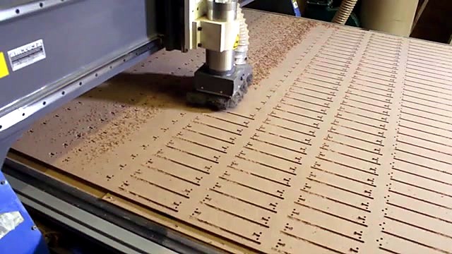 Gantry spindle dust boot cutting Supawood sheet (SKU ask)