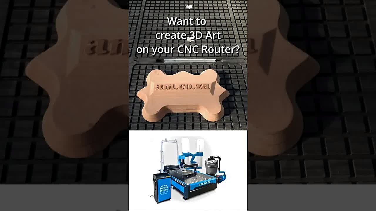 YouTube thumb — Create 3D Art on CNC Router (SKU ask)