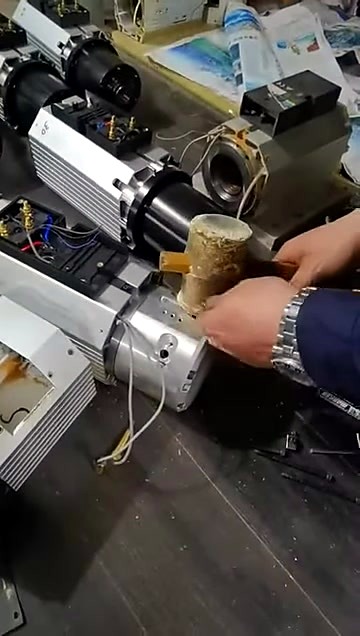 Spindle end-cap seating with wooden mallet (SKU ask)