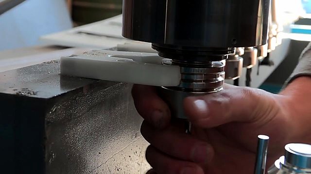 White ISO30 ATC tool finger — hand loading holder (SKU ask)