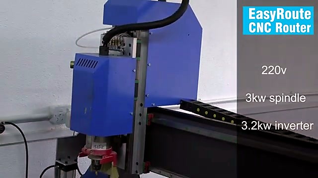 Side spindle view + 220V/3kW/3.2kW inverter overlay (SKU ask)