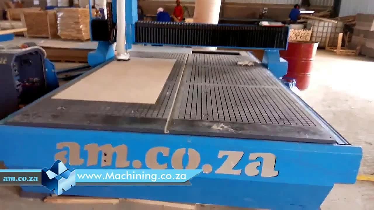 YouTube thumb — dust-free CNC wood door (SKU ask)