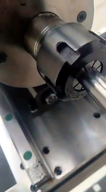 ER25 collet nut being fitted onto the EasyRoute CNC router spindle nose