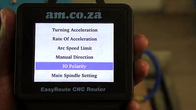 CLEAR am.co.za EasyRoute DSP IO Polarity menu (SKU ask)