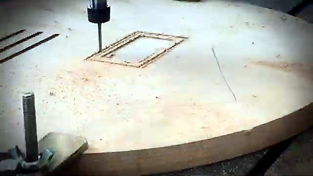 Relief carve on circular MDF with clamps (SKU ask)