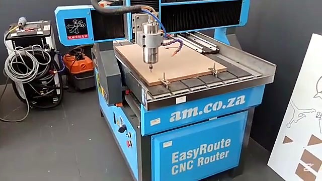 CLEAR am.co.za EasyRoute CNC Router cyan overview (SKU ask)