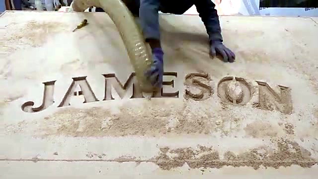 Finished JAMESON carve vacuumed clean (SKU ask)