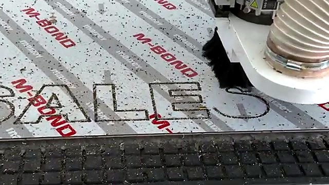 Spindle dust shoe routing SALE letters in M-BOND (SKU ask)