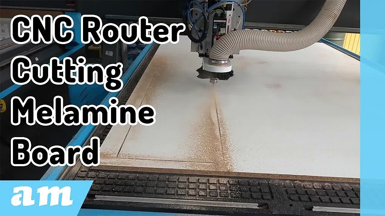 YouTube thumb — Melamine no-chip CNC tips (SKU ask)