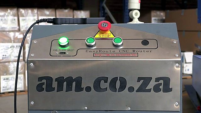 Cabinet START + red E-STOP panel (SKU ask)