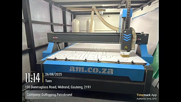 EasyRoute cutting with Midrand TimeMark overlay (SKU ask)