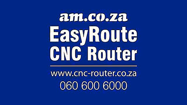 CLEAR EasyRoute CNC Router am.co.za brand slide (SKU ask)