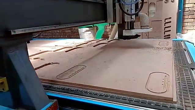 Nested cut wood parts overview on the bed