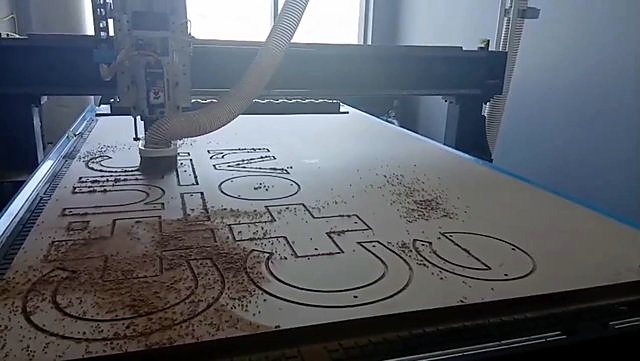 COUPLE letter cutouts + dust on tan sheet (SKU ask)