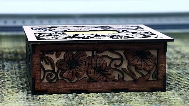 Finished dark floral birthday gift box (SKU ask)