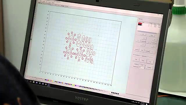 Laptop nest layout of octopus parts (SKU ask)
