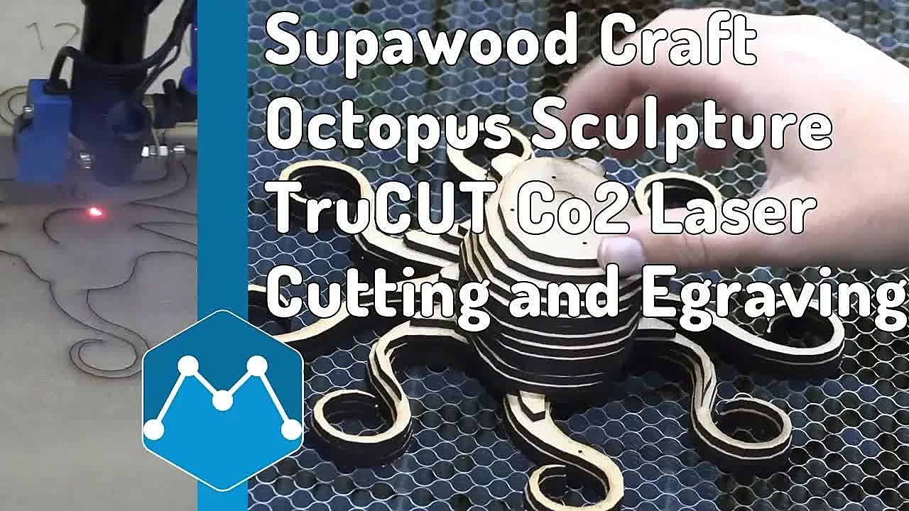 TruCUT Co2 Supawood octopus sculpture thumb (SKU ask)