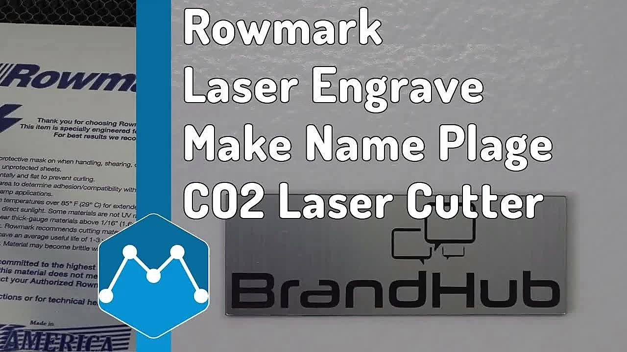 YouTube thumb — TruCUT 100W Rowmark door plate (SKU ask)
