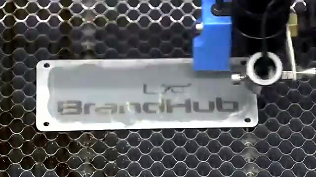 Finished LX BrandHub engraved plate (SKU ask)