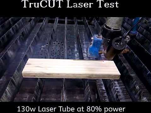 CLEAR 130w Laser Tube overlay mid pine cut (SKU ask)