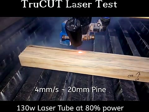 20mm pine cut under TruCUT head + smoke (SKU ask)