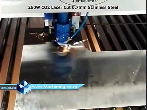 CLEAR 260W CO2 Cut 0.7mm Stainless overlay (SKU ask)