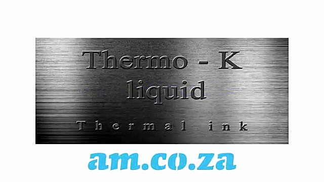 CLEAR Thermo-K liquid / Thermal ink product slide (SKU ask)