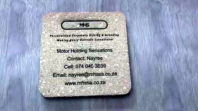 Finished MHS branded cork coaster result (SKU ask)