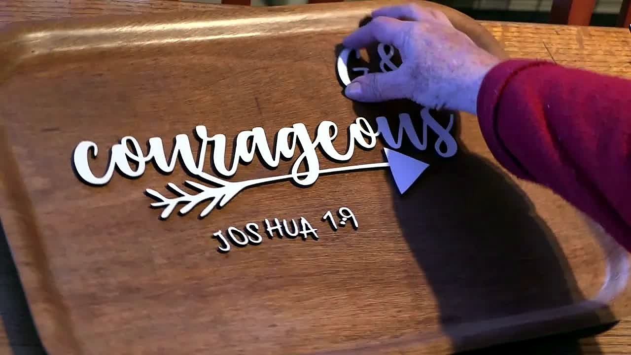 YouTube thumb — TruCUT Be Strong sign (SKU ask)