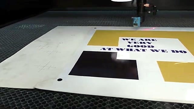 Contour cut on printed WE ARE VERY GOOD sheet (SKU ask)