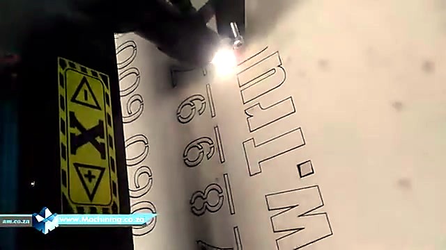 Mid cut of TruCUT.co.za stencil letters (SKU ask)
