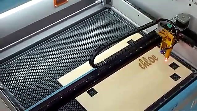 Engraving 'chloe' script in progress (SKU ask)