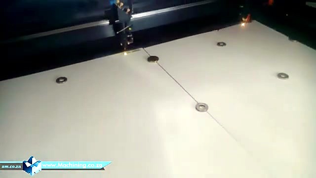 Laser spark cutting/engraving on bed (SKU ask)